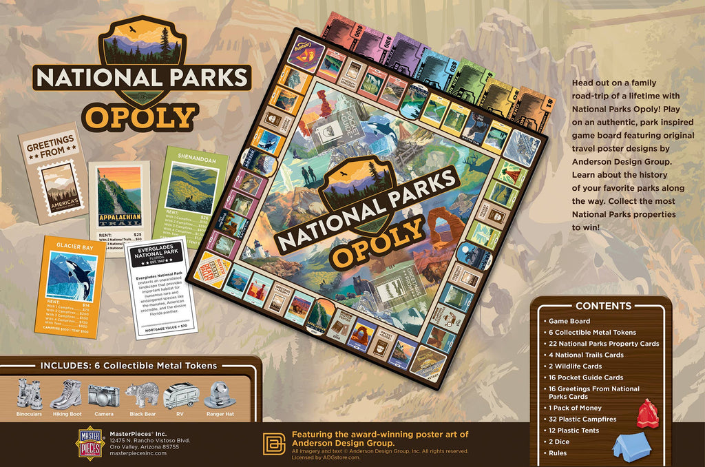 NATIONAL PARKS-OPOLY GAME