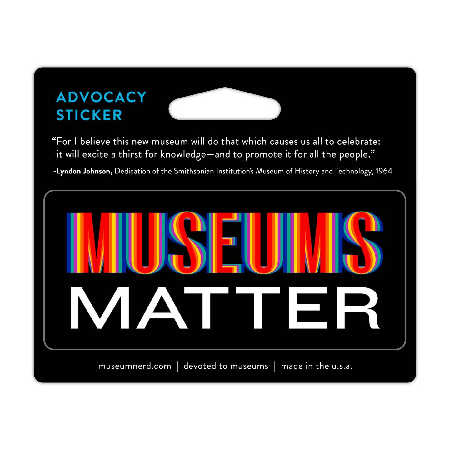 MUSEUMS MATTER SPECTRUM STICKER