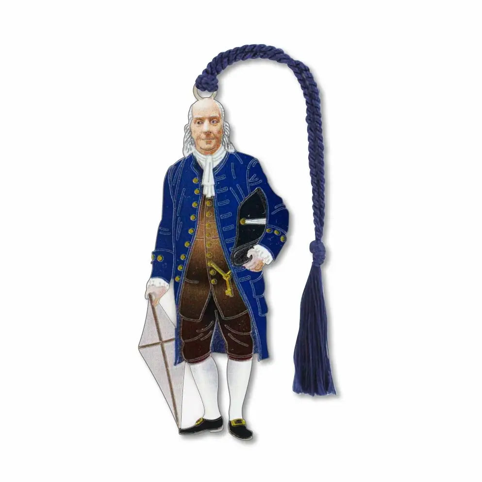 BENJAMIN FRANKLIN METAL BOOKMARK