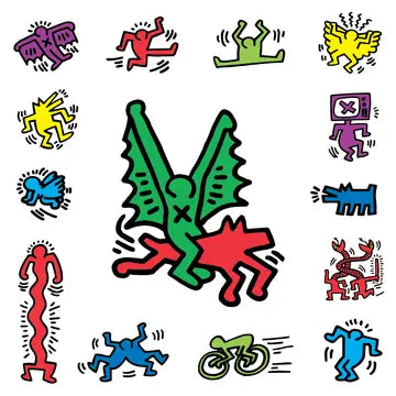 FLIGHT BY KEITH HARING STICKER SHEET