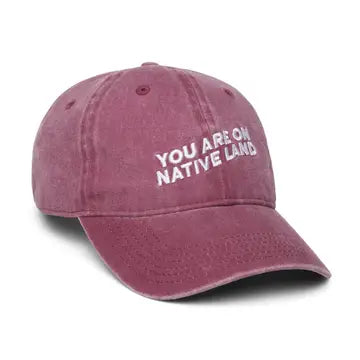 YOU ARE ON NATIVE LAND DAD CAP
