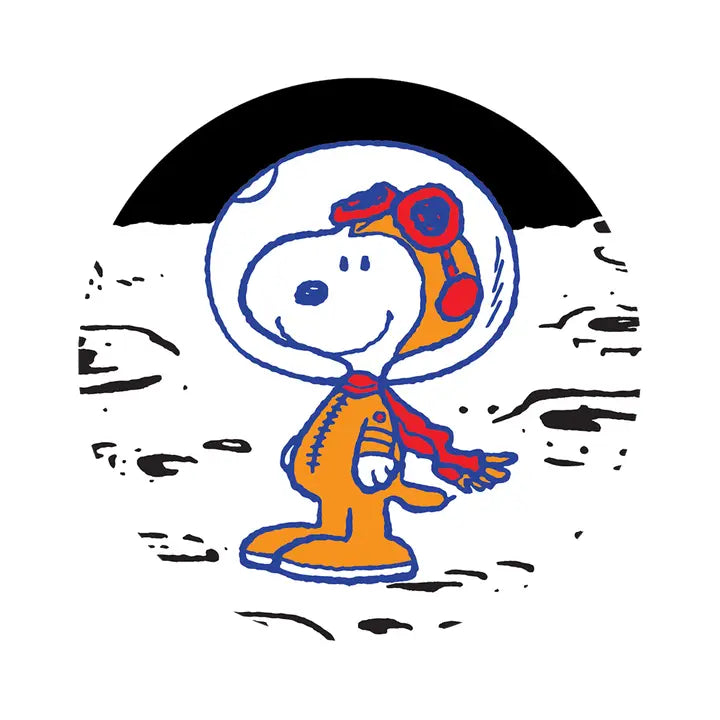 MOON SNOOPY STICKER