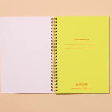 HOT DOGS LETTERPRESS SPIRAL NOTEBOOK