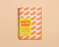 HOT DOGS LETTERPRESS SPIRAL NOTEBOOK