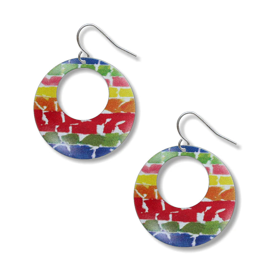 ALMA THOMAS COLOR FIELD EARRINGS