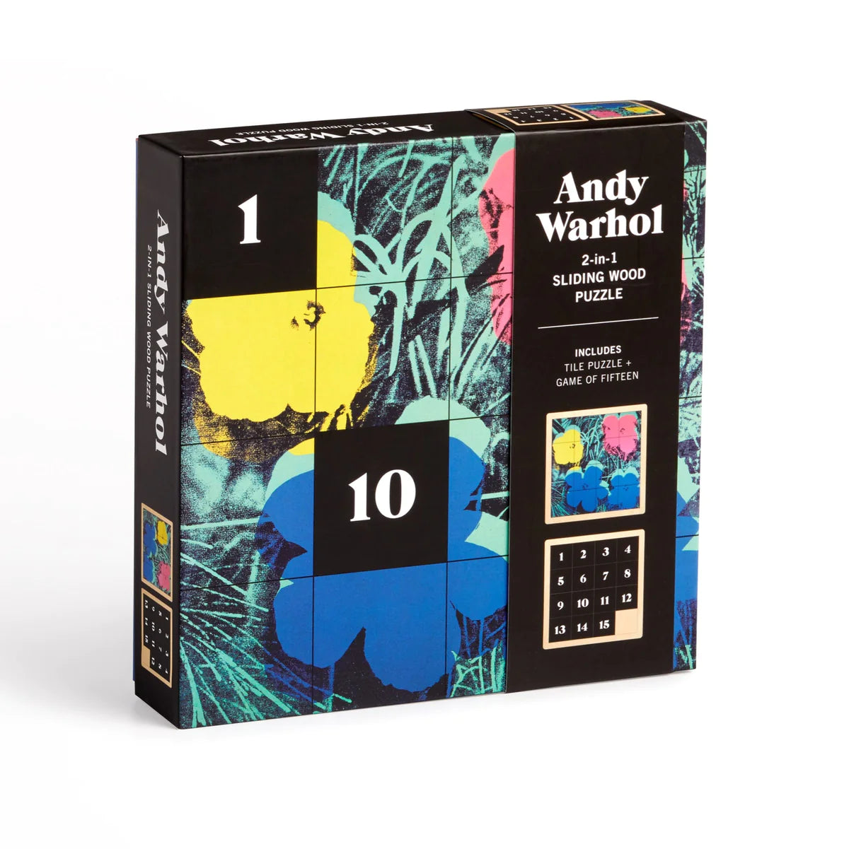 ANDY WARHOL 2-IN-1 SLIDING WOOD PUZZLE