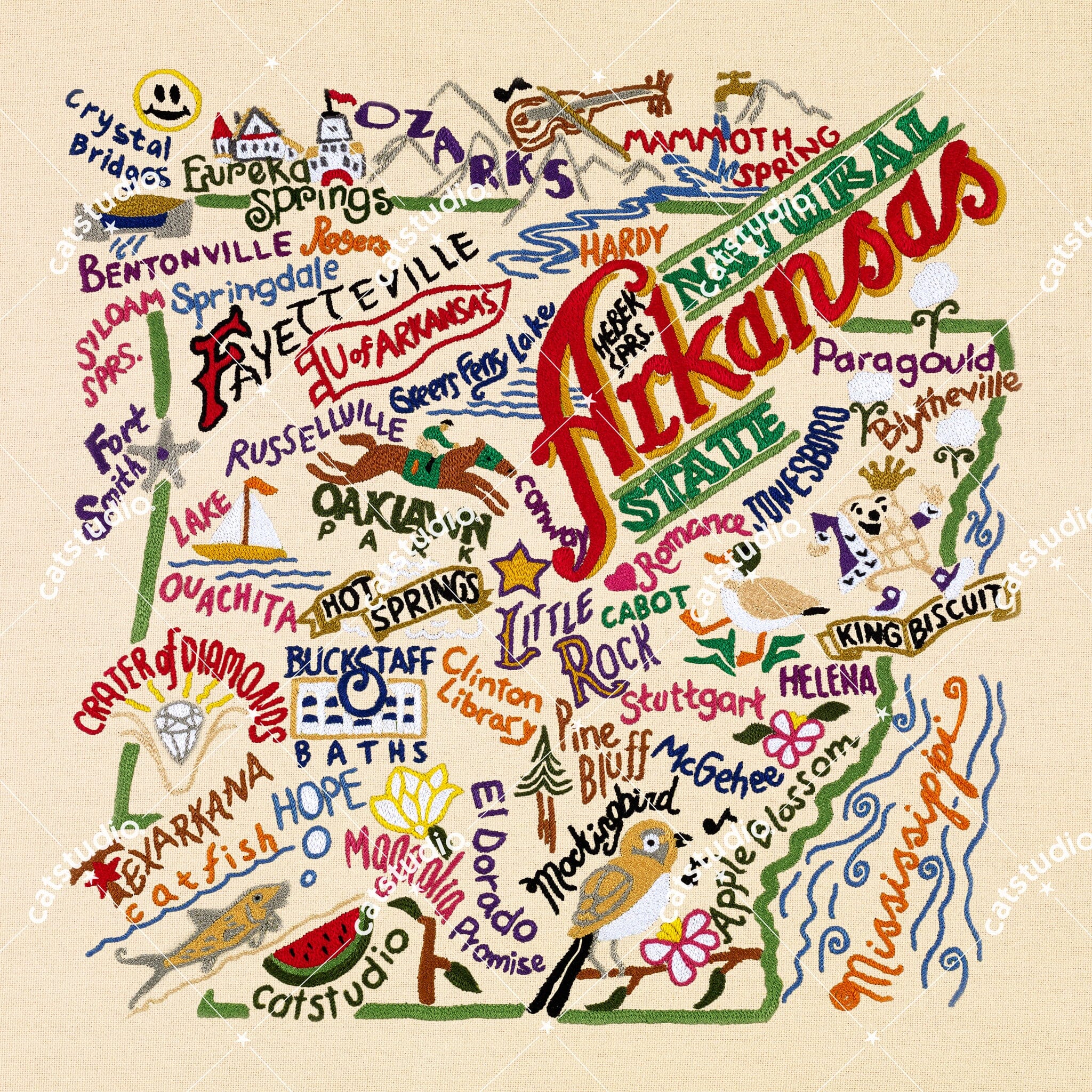 ARKANSAS ART PRINT