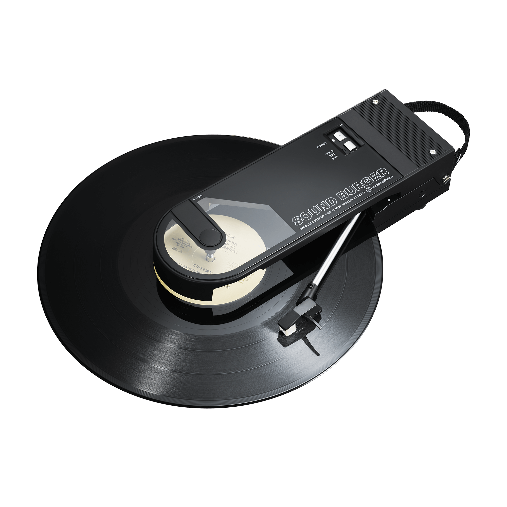 SOUND BURGER PORTABLE BLUETOOTH TURNTABLE