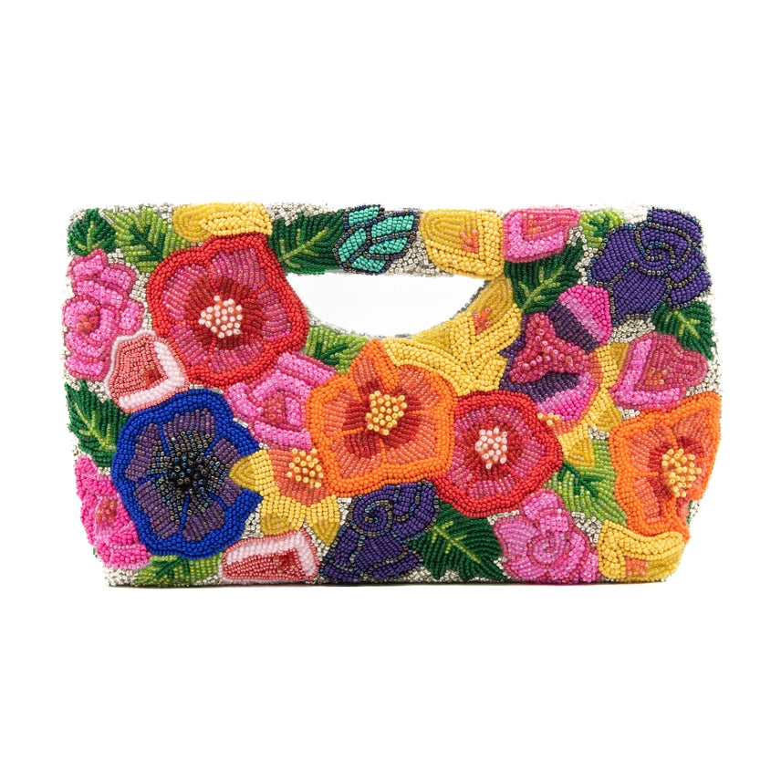 FLORAL BEADED BAG