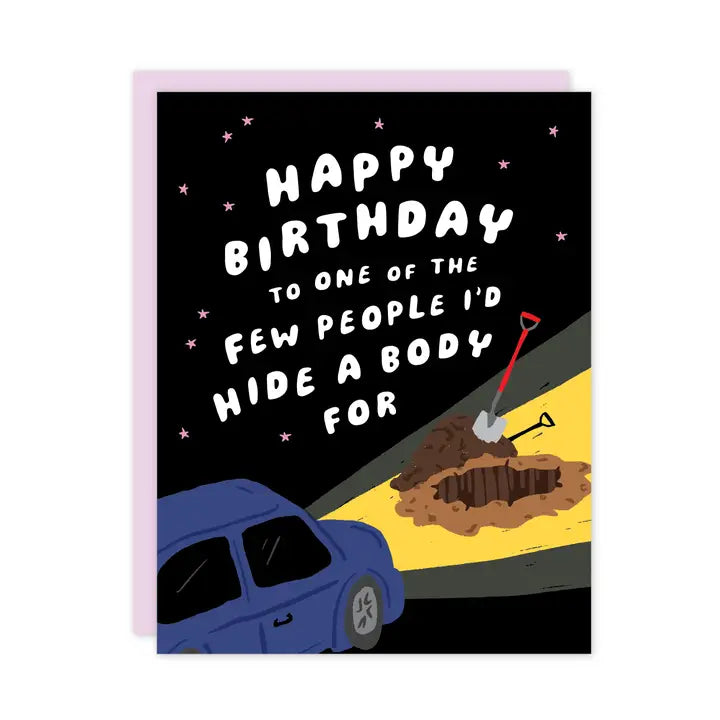 TRUE CRIME BIRTHDAY CARD