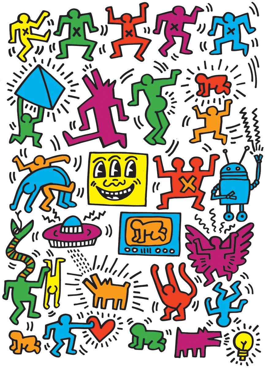 KEITH HARING COLLAGE PUZZLE (1000-PIECES)