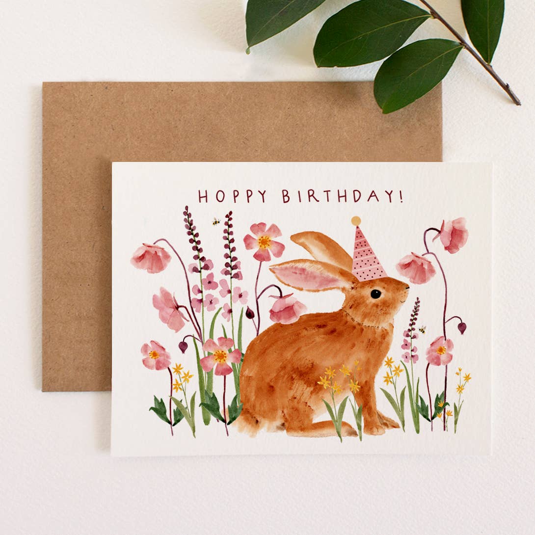 HOPPY BIRTHDAY GREETING CARD