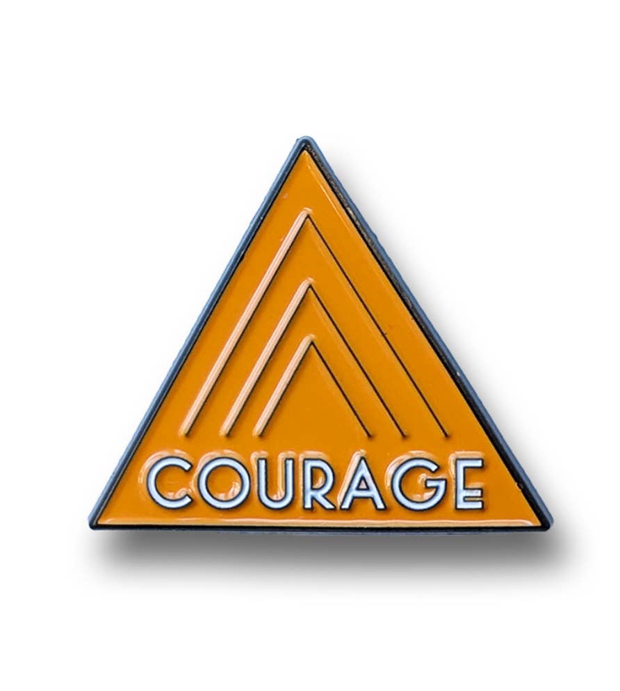 FRANK LLOYD WRIGHT COURAGE (ORGANIC COMMANDMENT) PIN
