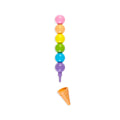 RAINBOW SCOOPS STACKING CRAYONS + SCENTED ERASER