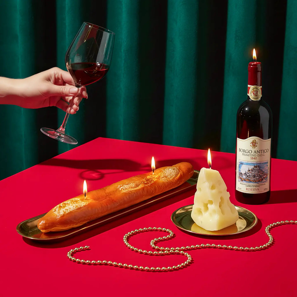 BUON APPETITO REALISTIC CHEESE CANDLE