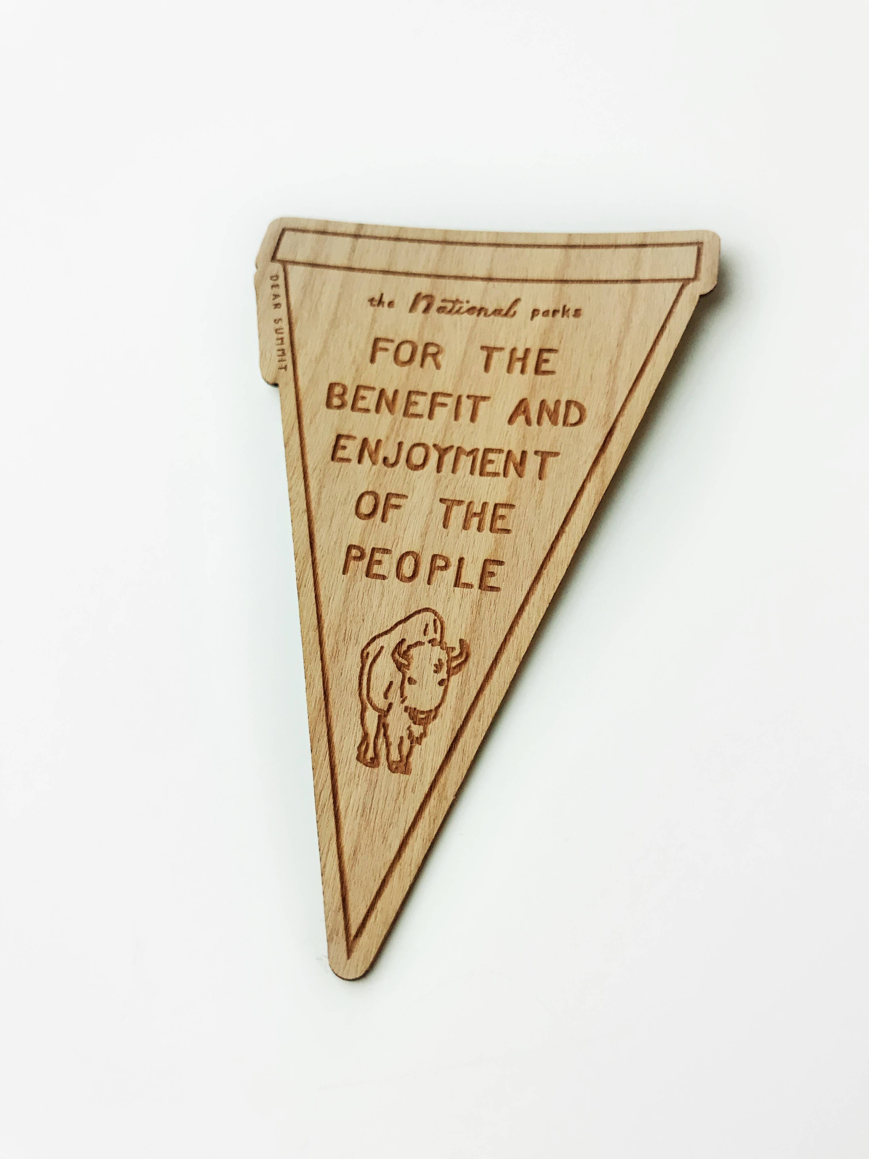 FOR THE PEOPLE WOOD STICKER