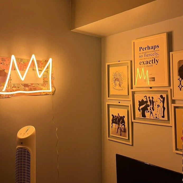 CROWN, JEAN-MICHEL BASQUIAT NEON