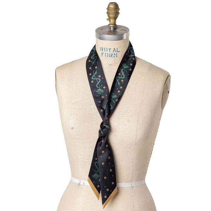 "LASSO THE STARS" SILK TWILLY SCARF