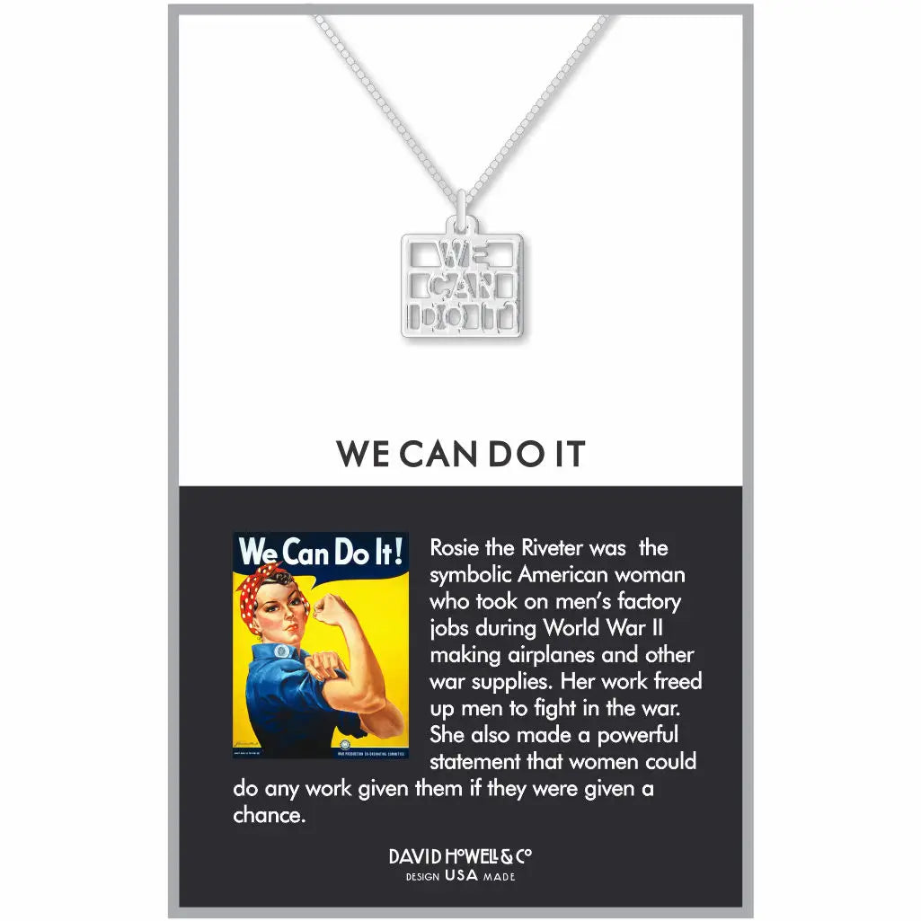 WE CAN DO IT! ROSIE THE RIVETER PENDANT