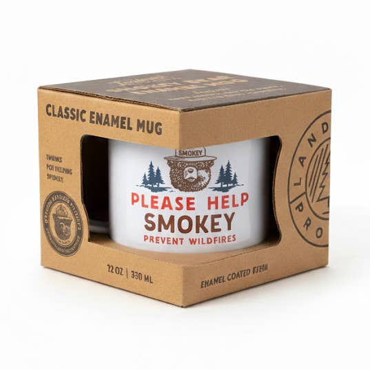 SMOKEY THE BEAR ENAMELWARE MUG