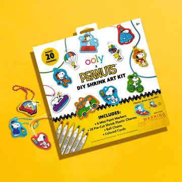 PEANUTS DIY SHRINK ART KIT + MARKERS