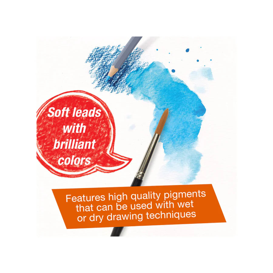 GOLDFABER AQUA WATERCOLOR PENCILS, TIN OF 24