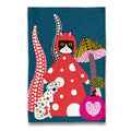 MUSEUM COLLECTION YAYOI KUSAMA KUSAMEOW CAT AND DOG TEA TOWEL