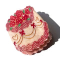HAND-PAINTED PARTY CAKE CLAW HAIR CLIP