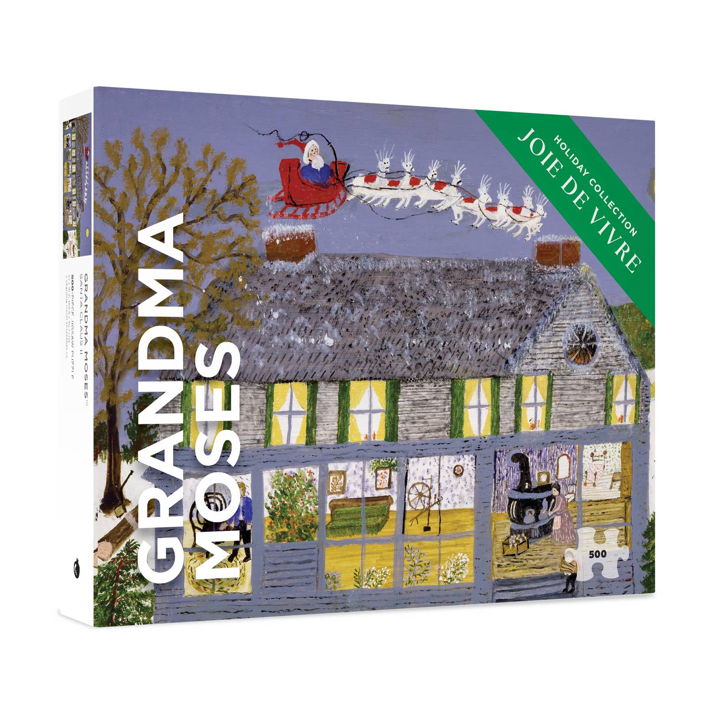 GRANDMA MOSES: SANTA CLAUS II 500-PIECE PUZZLE