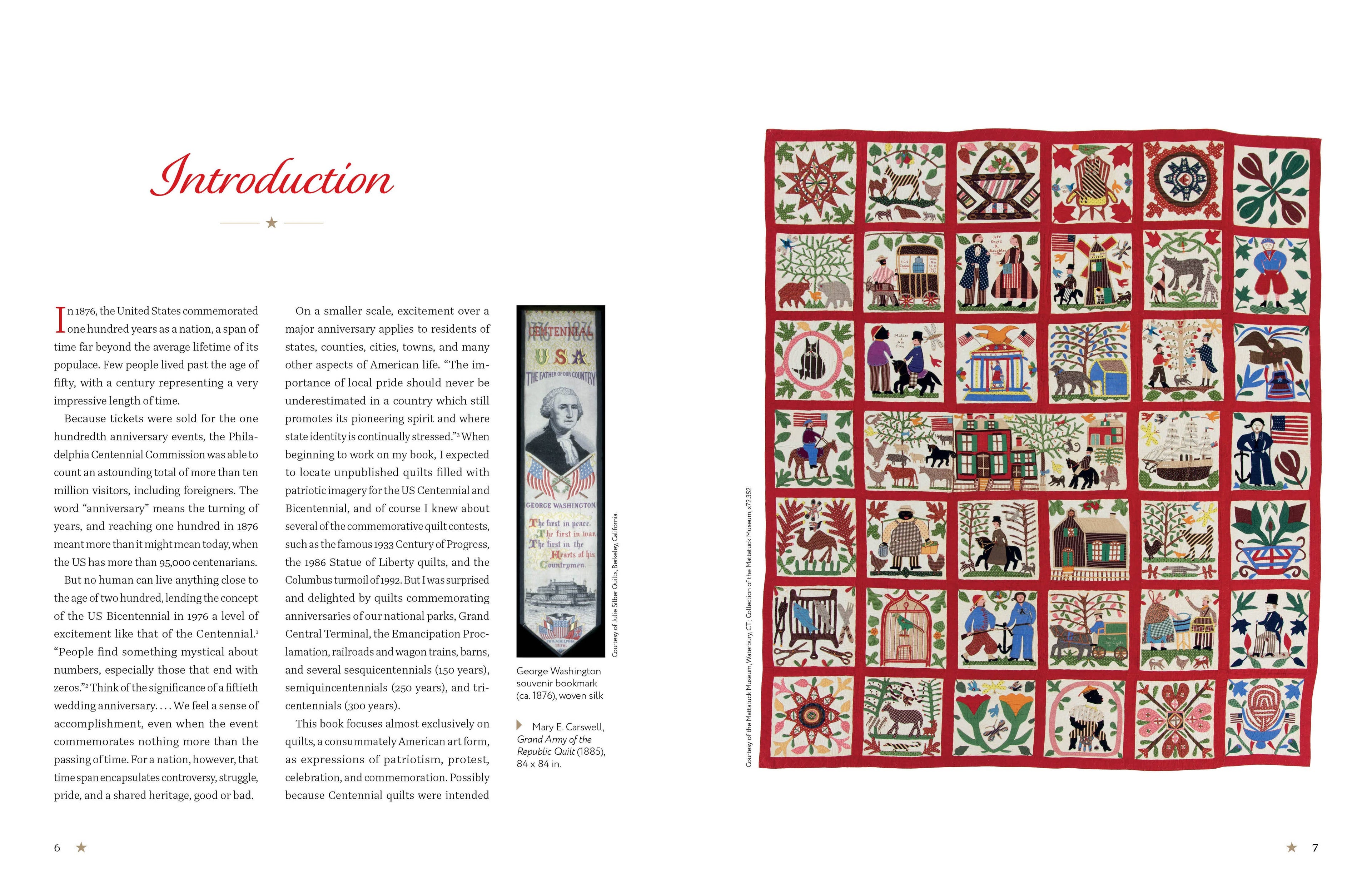 COMMERATIVE AMERICAN QUILTS: STITCHING OUR HERITAGE FROM 1876 TO TODAY