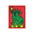STATUE OF LIBERTY BY KEITH HARING STICKER