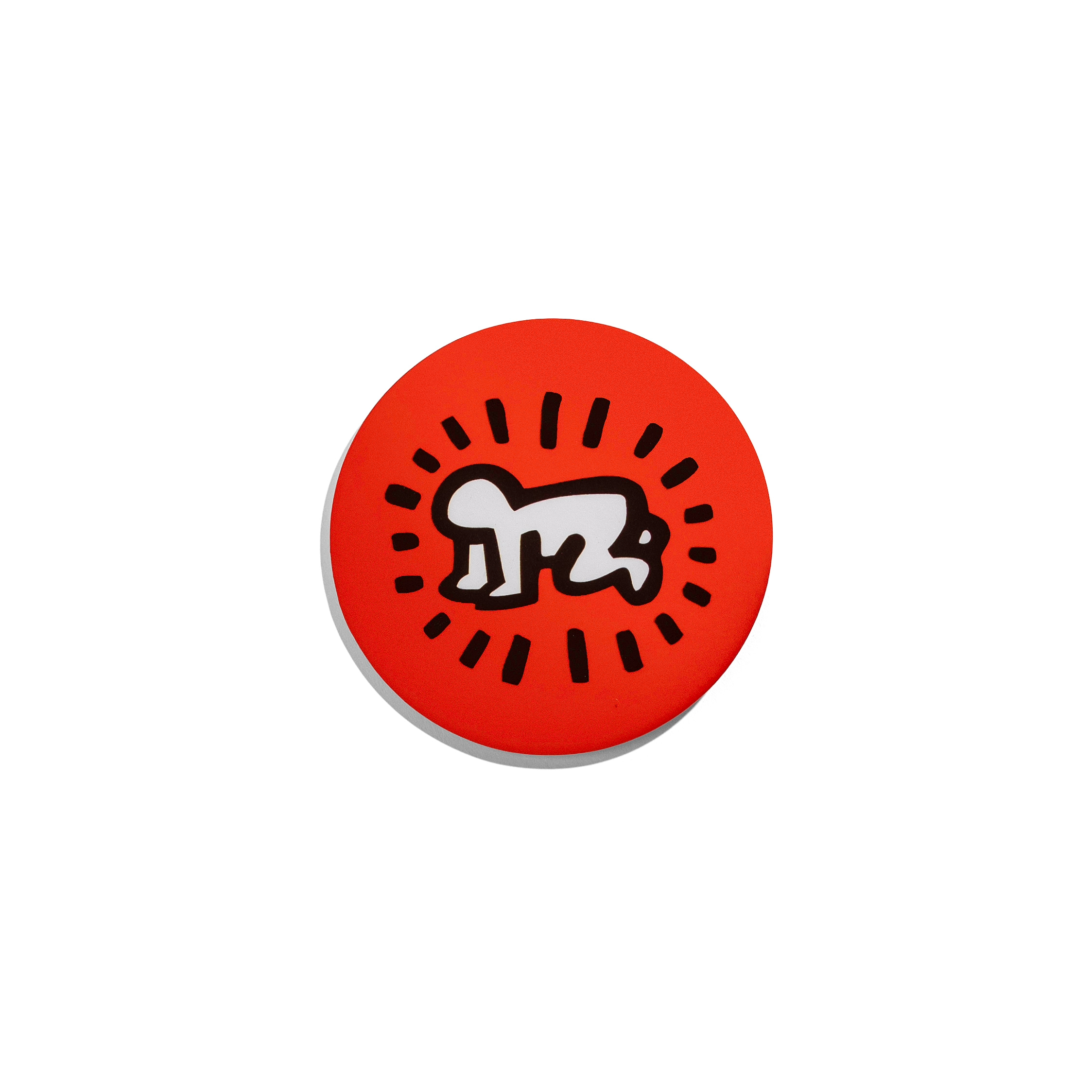HARING POP SHOP RADIANT BABY CAN BADGE
