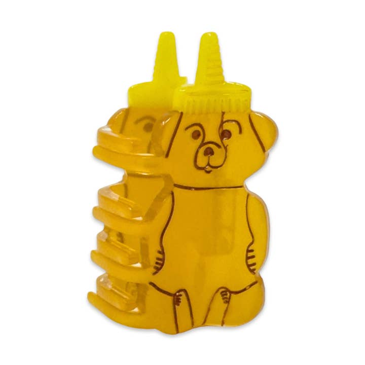 MINI HONEY BEAR HAIR CLAW CLIP