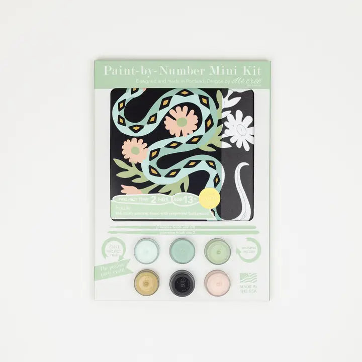 SNAKE MINI PAINT-BY-NUMBER KIT
