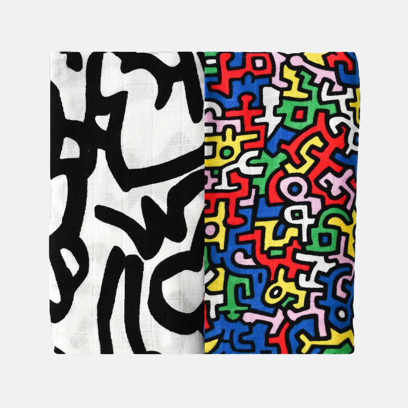ETTA LOVES X KEITH HARING SENSORY MUSLIN (2 PACK)
