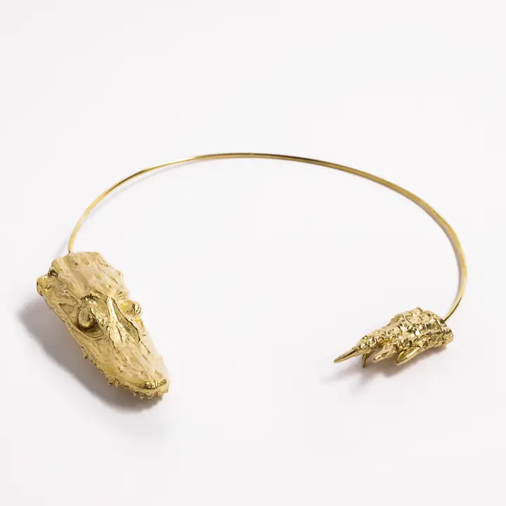 GATOR OPEN COLLAR NECKLACE