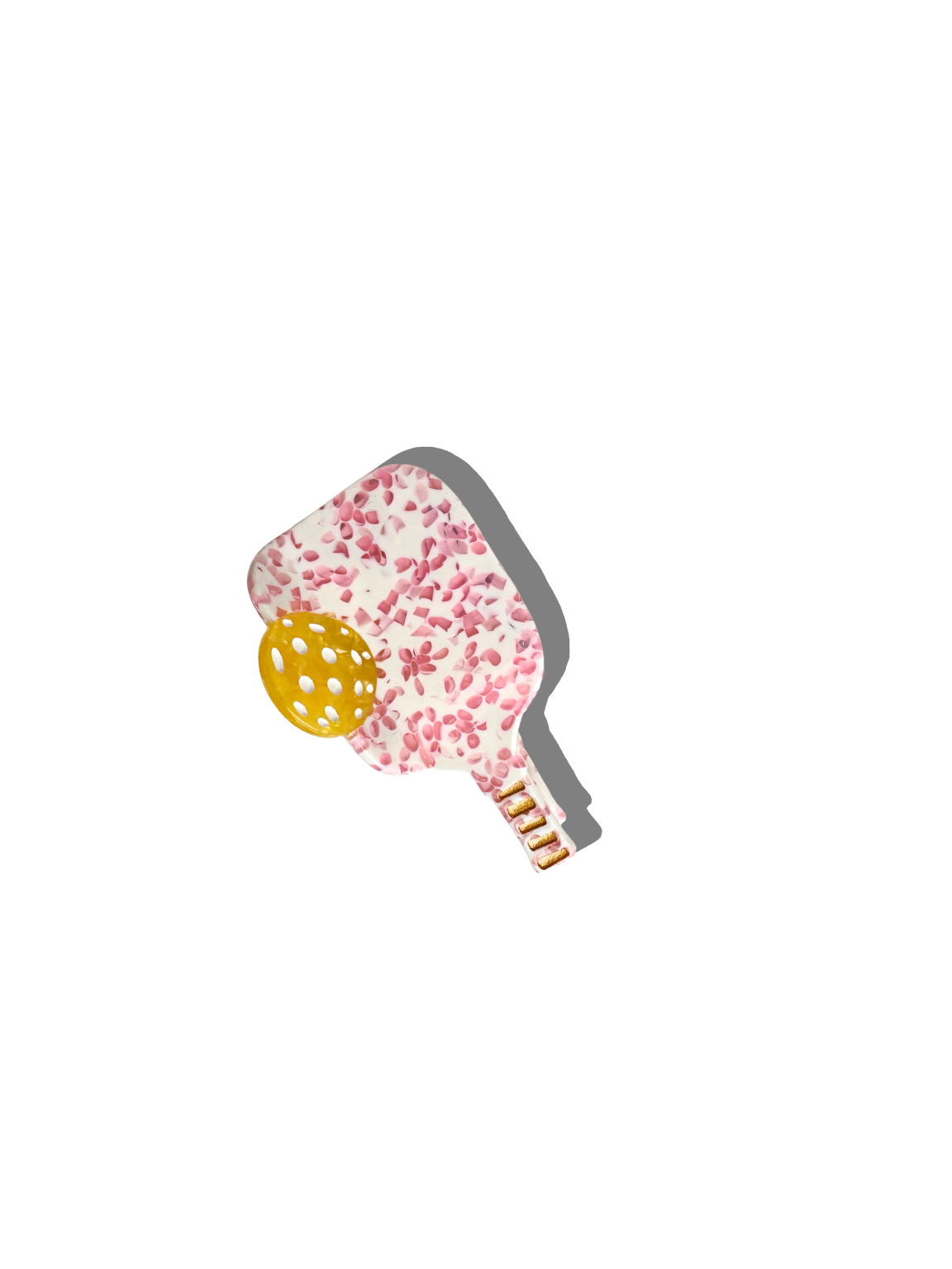 HAND-PAINTED PICKLEBALL PADDLE CLAW HAIR CLIP