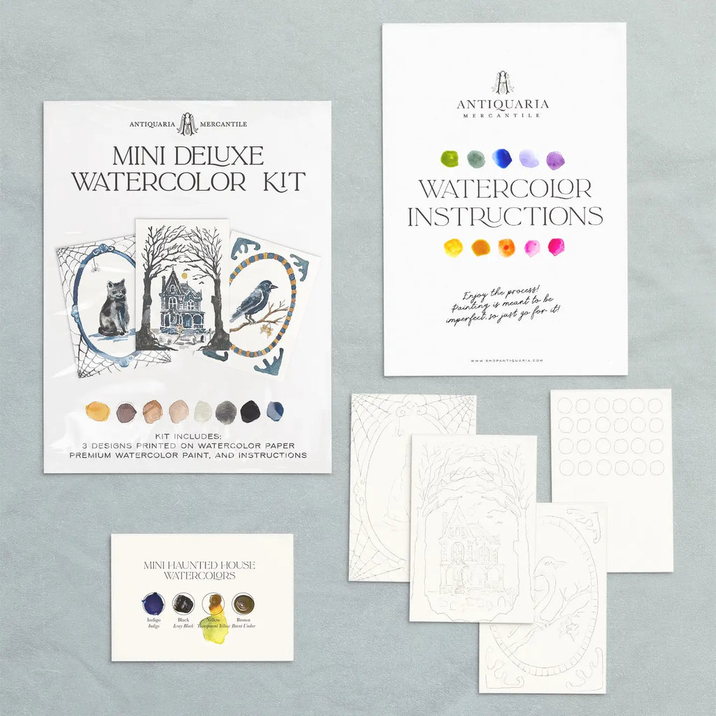 MINI WATERCOLOR KIT: HAUNTED HOUSE