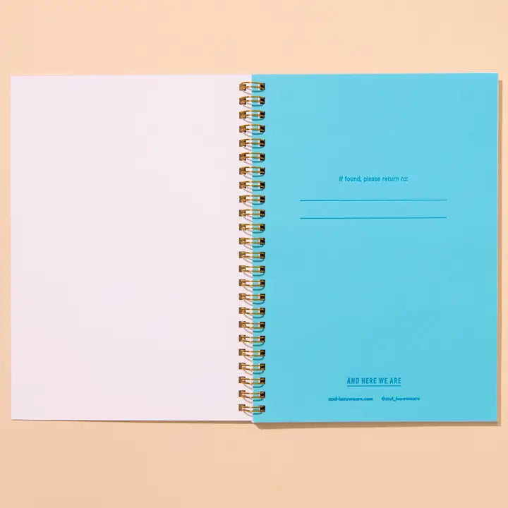 BOWS LETTERPRESS SPIRAL NOTEBOOK