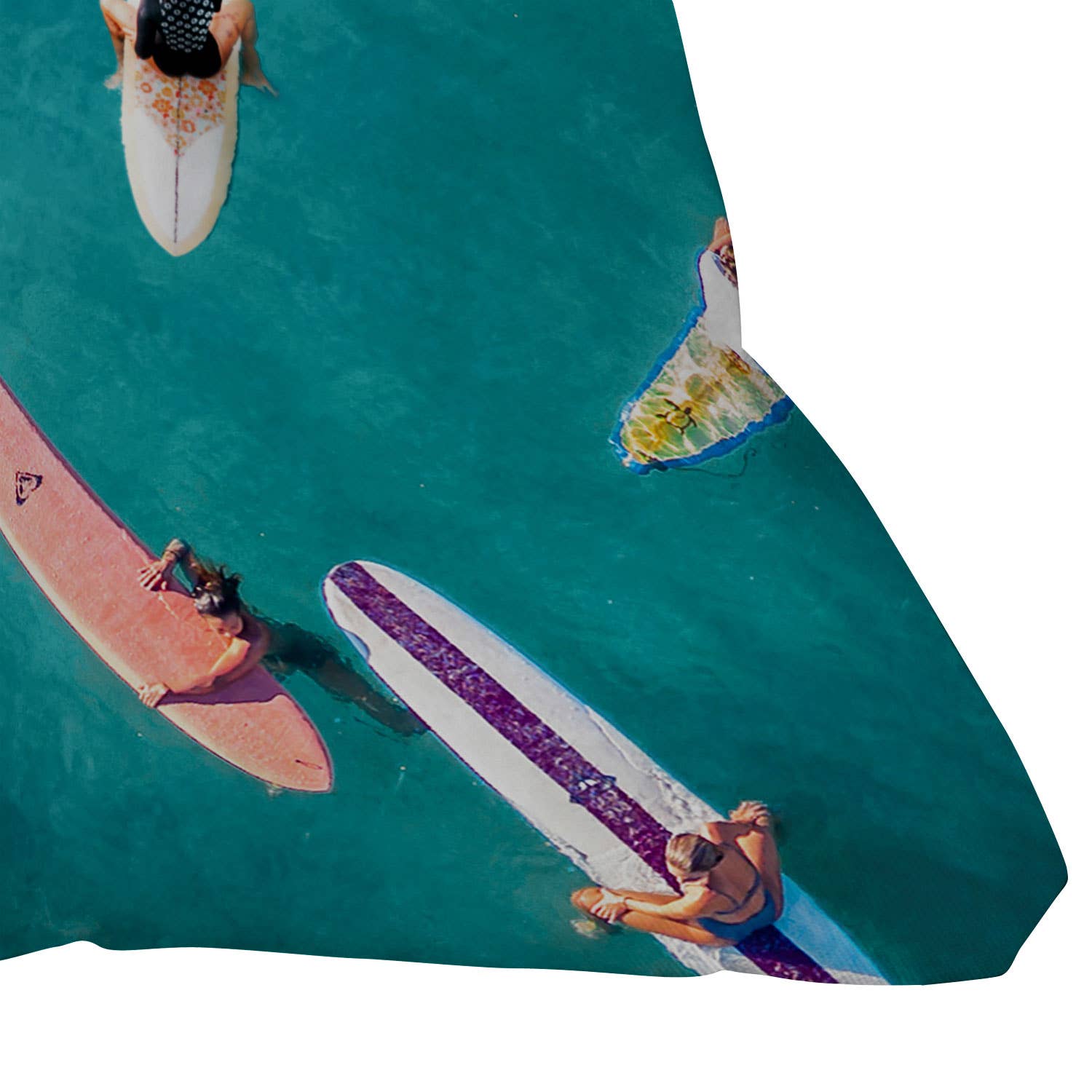 GAL DESIGN SURFERS TRAFFIC JAM THROW PILLOW