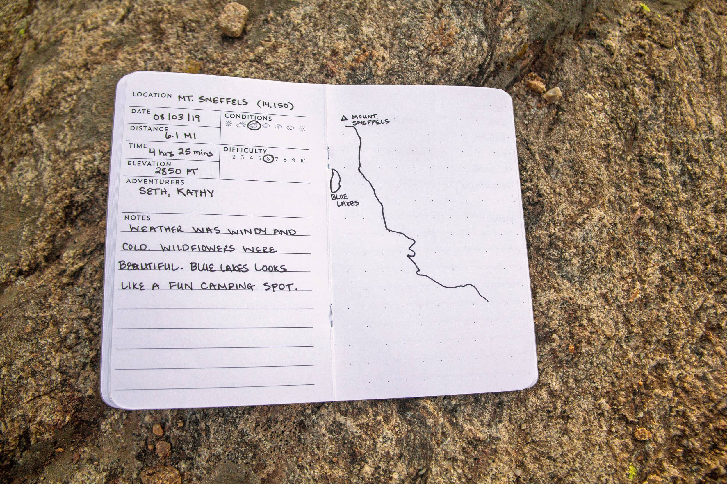 HIKING JOURNAL LOG