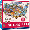 USA SHAPED MAP PUZZLE (1000 PIECE)
