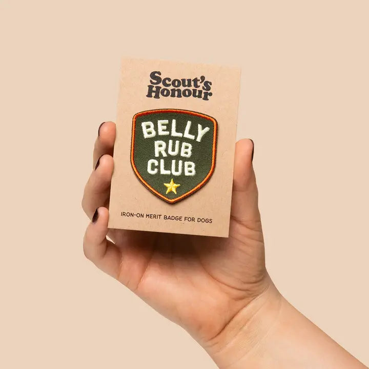 BELLY RUB CLUB IRON-ON PATCH