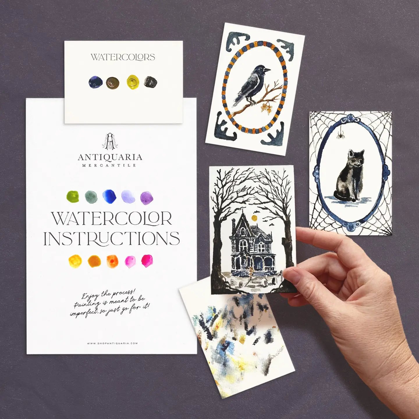 MINI WATERCOLOR KIT: HAUNTED HOUSE