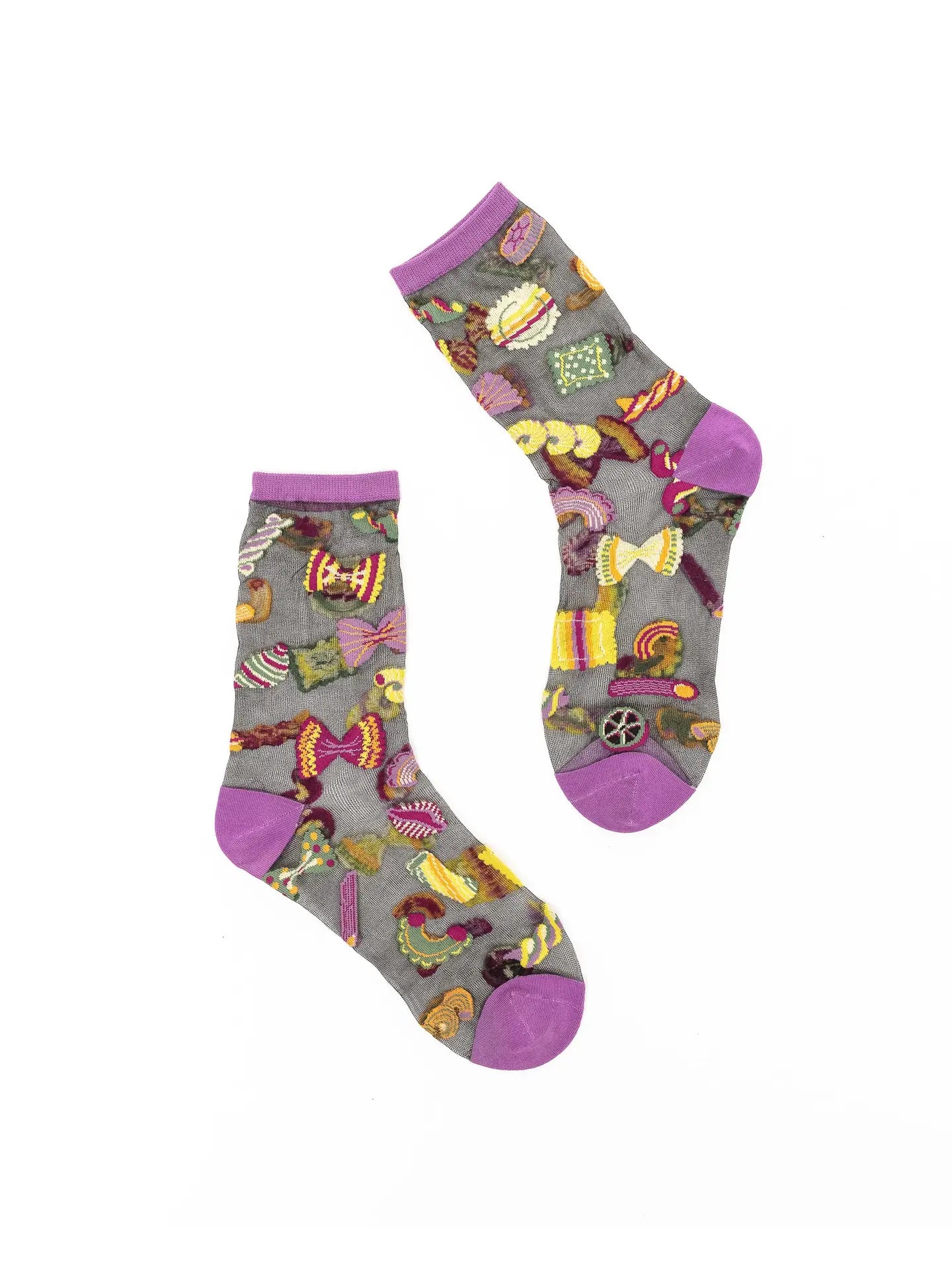 PASTA LOVER SHEER CREW SOCK