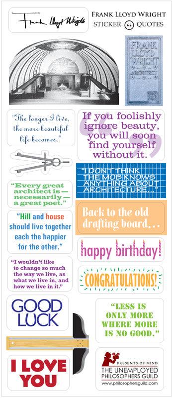 FRANK LLOYD WRIGHT QUOTABLE NOTABLE CARD