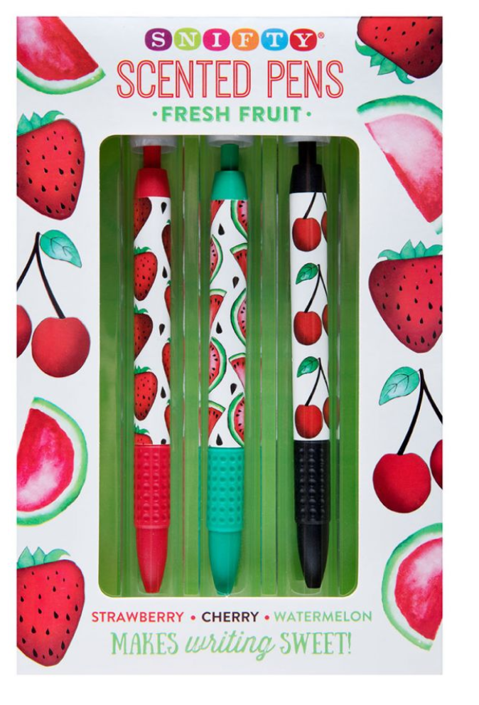 FRESH FRUIT SCENTED PEN SET