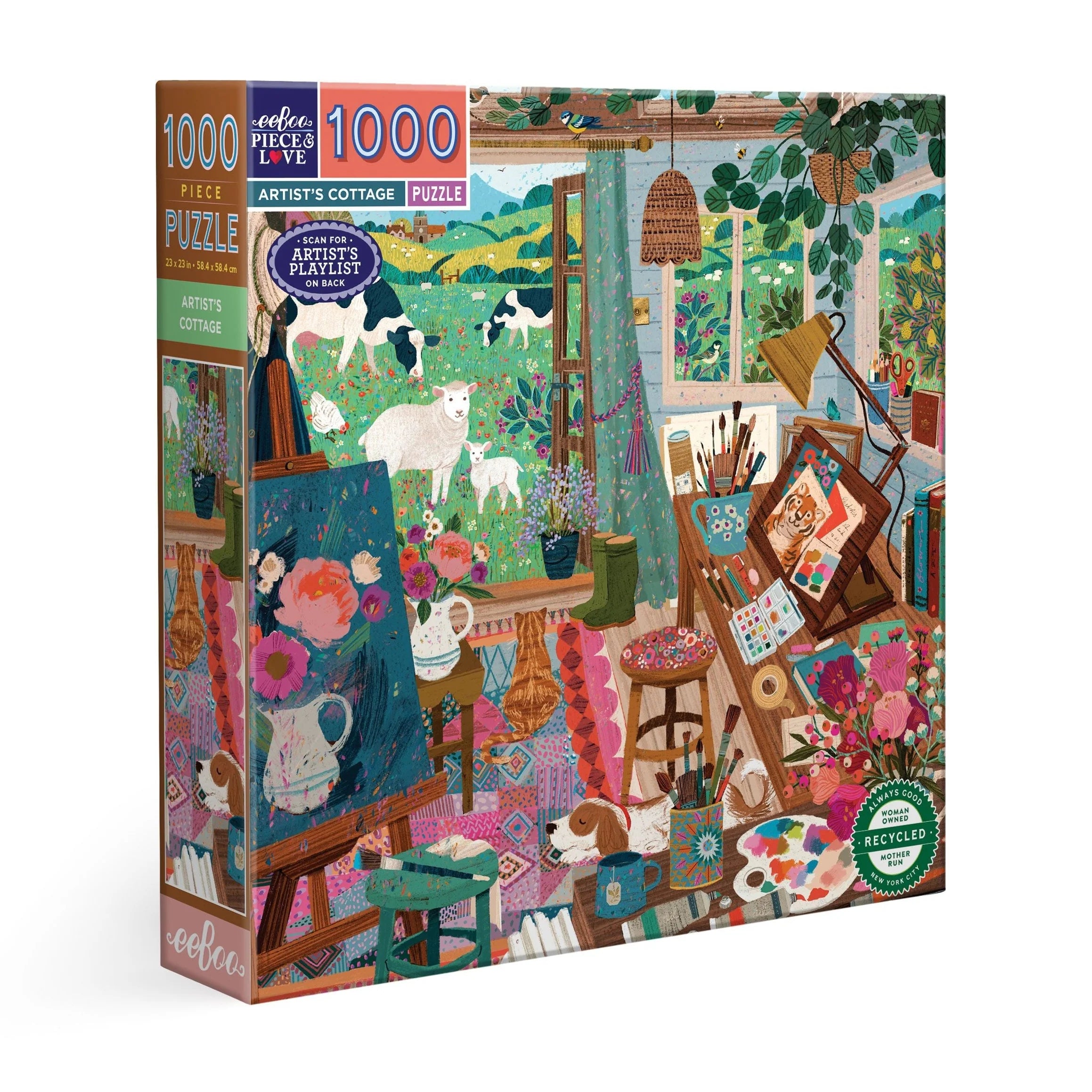 ARTIST'S COTTAGE PUZZLE (1000 PIECES)