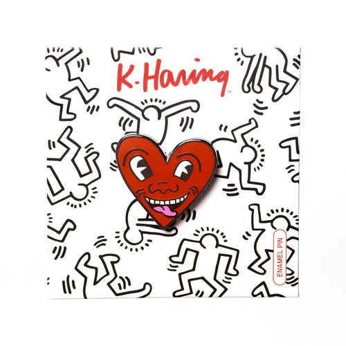 KEITH HARING HEART PIN
