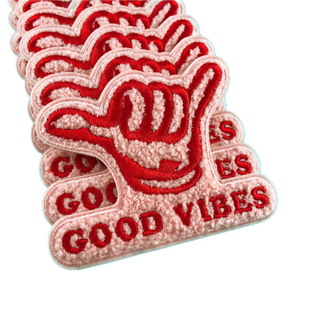 GOOD VIBES CHENILLE IRON ON PATCH